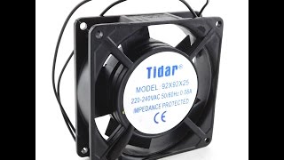 RQA 9225HSL 220VAC Вентилятор осевой, 92 92 мм, толщина 25 мм, подшипник скольжения
