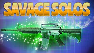 SAVAGE SOLOS (Fortnite Battle Royale) | rhinoCRUNCH