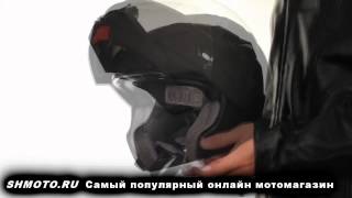 Мотошлем-модуляр Hawk ST-1198 Flat Black Transition Modular DOT Helmet