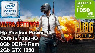 PUBG Lite : Core i5 7300HQ GTX 1050 Notebook Ultra Settings - Vsync ON