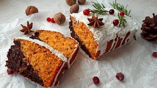 Пряный Морковный Кекс. Рождественский кекс.