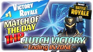 1 HP CLUTCH VICTORY - Ending IN ZONE - LOEYA playing FORTNITE Battle Royale