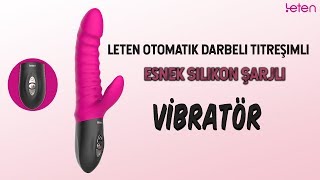 Leten Otomatik Darbeli Titreşimli Esnek Silikon Şarjlı Vibratör  | Albonishop.com