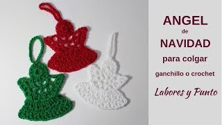 Como tejer un angel de lana a ganchillo o crochet- Muy Fácil!!!- Labores y Punto