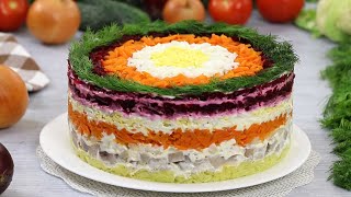 СЛОЁНЫЙ САЛАТ СЕЛЁДКА ПОД ШУБОЙ ☆ Russian Herring Under Fur Coat Salad Shuba ☆ Марьяна