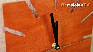33. Часы своими руками под "красное дерево" с PlayMat