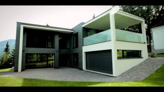 Moderne architectuur en leisteen