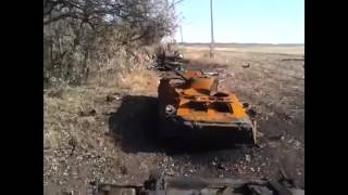 Разбитая колонна 92 бригады ВСУ - Войково - конец августа 2014