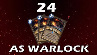 Hearthstone - 24 Headcracks in 1 Game as Warlock