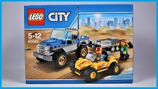 UNBOXING LEGO City Great Vehicles 60082: Dune Buggy Trailer Construction Toy Speed Build