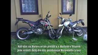 Výlet na Moravu a sraz Blata 125 (Drift HD + GoPro HERO HD)