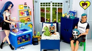 Rutina de Mañana de la Familia LOL Punk Boi - Video de Juguetes LOL para Niños