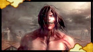 Attack on Titan Ps4 - Eren Yeager Titan Form Gameplay Cutscene (1080p 60fps)