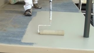 How to paint a concrete floor - Step by step guide on how to paint concrete floors.
