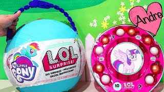 Bola gigante DIY My Little Pony con bebes | Muñecas y juguetes con Andre para niñas y niños