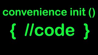 Learn Swift: Convience Initializers