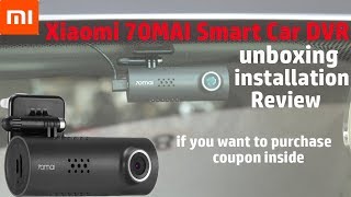 Hindi || Xiaomi 70mai Smart Car DVR/Dash Cam RU Version review from Banggood