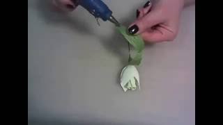 ✽Цветок подснежника из конфет своими руками! Мастер-класс✽