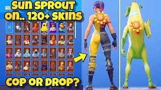 NEW "SUN SPROUT" BACK BLING Showcased With 120+ SKINS! Fortnite Battle Royale (SUN SPROUT COMBOS)