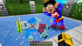 MI AMIGO SE QUEDA CONGELADO EN LA PISCINA EN MINECRAFT ?