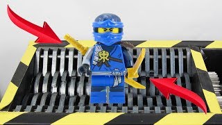 Experiment Shredding Lego Ninjago Jay Ant Toys | The Crusher