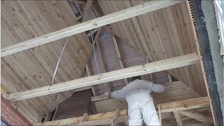 Монтаж  ДЕРЕВЯННОЙ ВАГОНКИ , ДЕКОРАТИВНЫХ БАЛОК,  своими руками