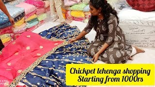 Chickpet Bangalore lehenga shopping | designer lehenga affordable prices | wholesale market