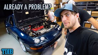 K20A INTEGRA FIRST DRIVE! Vtec Kicked in Way Too Hard...