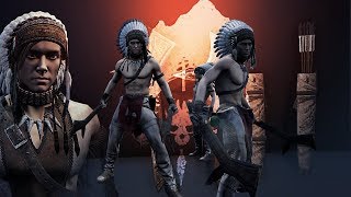 The Isle - Tribal Horses & Hunting! - Tribal Weapons & Armor Showcase, Tribal Structures! - Gameplay