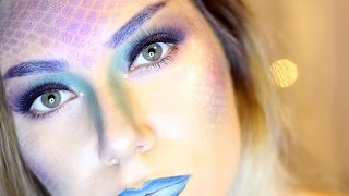 מדריך איפור לפורים - בתולת ים | mermaid makeup tutorial | דניאל סיסו