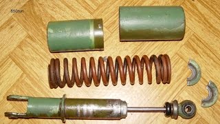 Как легко и быстро рассухарить и засухарить задний амортизатор мотоцикла Урал