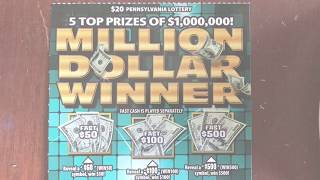 $20 Tuesday - MILLION DOLLAR WINNER - CASH SYMBOL FOUND! - PA Lottery Scratcher