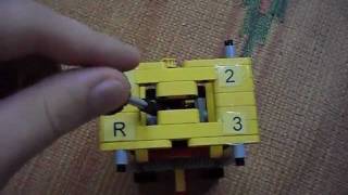 LEGO gearbox 3+R with manual control By Jaco4