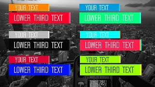 FREE Lower Thirds Green Screen Pack #8 w/ Sony Vegas Pro Template