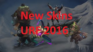 ALL URF 2016 SKINS: League of Legends PBE