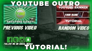 Create an AMAZING YouTube Outro Free! Mobile friendly annotations (End Card)! (GIMP 2.8)