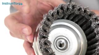 Щетка для УШМ Heavy Duty, "чашка", крученая металлическая проволока Matrix