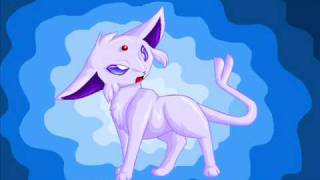Playing with Espeon and Umbreon