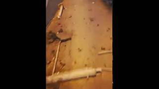 Залетели на отбойник на мосту (03.07.2018)