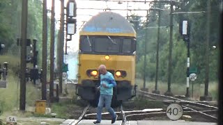 bijna ongeval met trein in Oss! [fullHD] (!zie de beschrijving!)