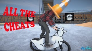BMX Streets Gameplay I New Cheats, cone head & chicken bmx