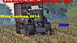 Landwirtschafts Simulator 2013 [HD+] #034 Mais hacken 2014 mit Claas Jaguar 990