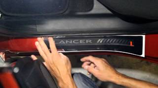 Наклейка на пороги для Mitsubishi Lancer (Митсубиси Лансер )