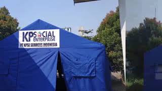 Rahmat tenda pembuatan tenda posko serbaguna 4x6mtr