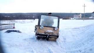 Самодельный вездеход, снегоход Юрья