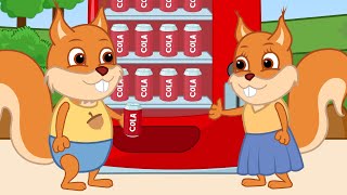 Famille d'Écureuil - Délicieux Coca Cola Dessin Animé 2020 en Français