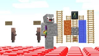 die ganze Base besteht aus Unsichtbaren Blöcken.. Minecraft LUCKY BLOCK BEDWARS