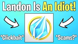 Landon Is a Clickbaiting IDIOT! Newest Scammer on The Block? (The Fortnite Fuzz!)