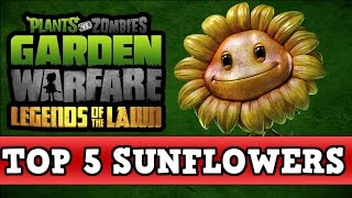 Plants vs Zombies Garden Warfare - "Top 5 Characters" SUNFLOWERS