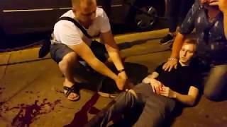 Нападение с ножом на Невском проспекте. Порезал двух молодых мужчин.